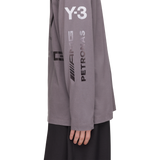 ADIDAS - Y-3 Mercedes - Amg Petronas Formula 1 Team Chaos Logo Long Sleeve Tee - Grey - image 8