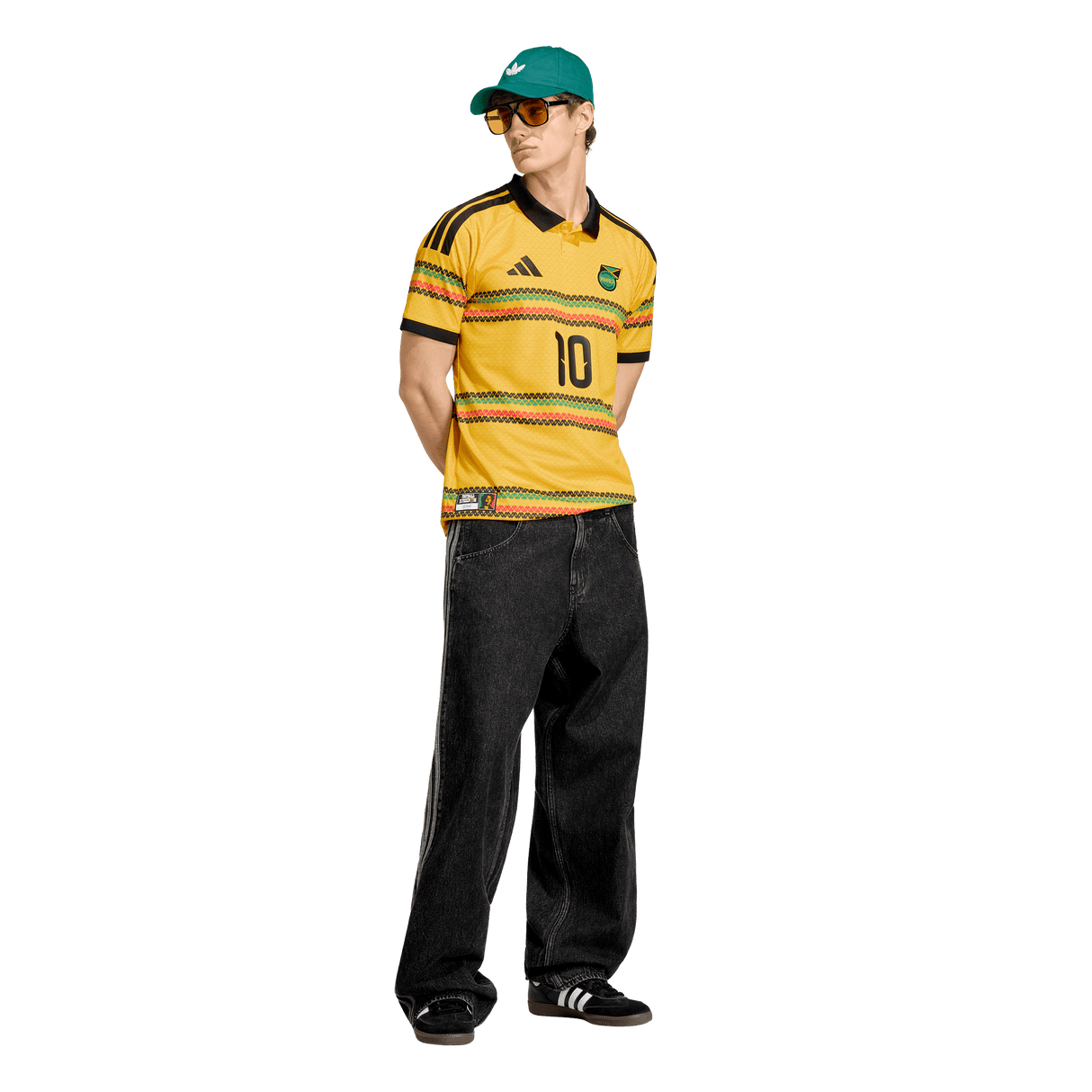 ADIDAS - Jamaica 26 X Bob Marley Home Marley 10 Jersey - Uomo - Yellow - image 5