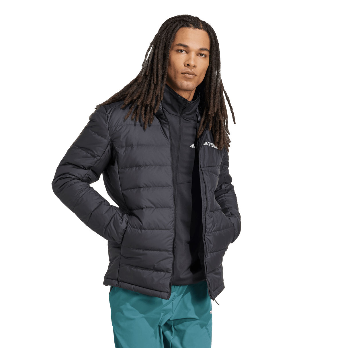 ADIDAS - Giacca TERREX Multi Light Down CLIMAWARM Hooded - Uomo - Black - image 4