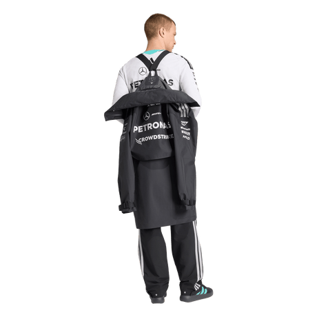 ADIDAS - Parka Antipioggia Mercedes - Amg Petronas Formula 1 Team Engineers - Uomo - Black - image 7