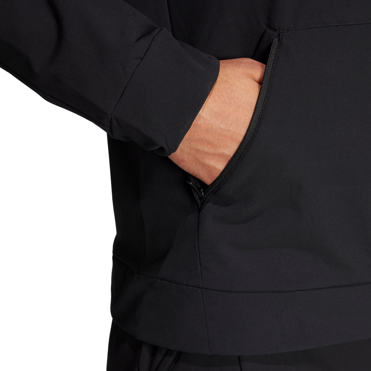ADIDAS - Felpa Con Cappuccio Designed For Training COLD.RDY Full-Zip - Uomo - Black - image 7