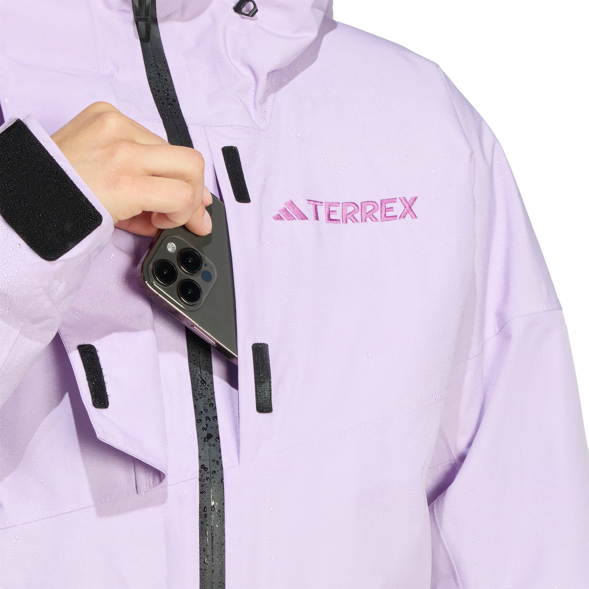 ADIDAS - Giacca TERREX Xploric 2 Layer Insulated CLIMAPROOF - Donna - Purple - image 7