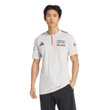 ADIDAS - Audi Revolut Formula One Team 2026 Engineers & Marketing Polo Short Sleeve - Uomo - Grey - image 2