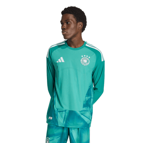 ADIDAS - Germany 26 Home Authentic Goalkeeper Long Sleeve Jersey - Uomo - Green - image 3