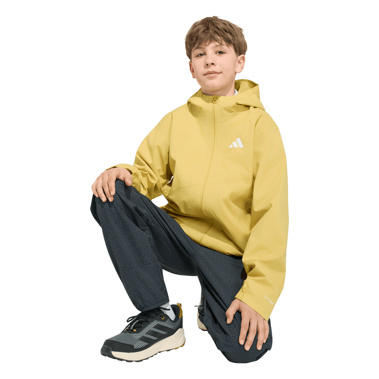 ADIDAS - TERREX Multi CLIMAPROOF 3-In-1 Fleece Jacket Kids - Beige - image 9