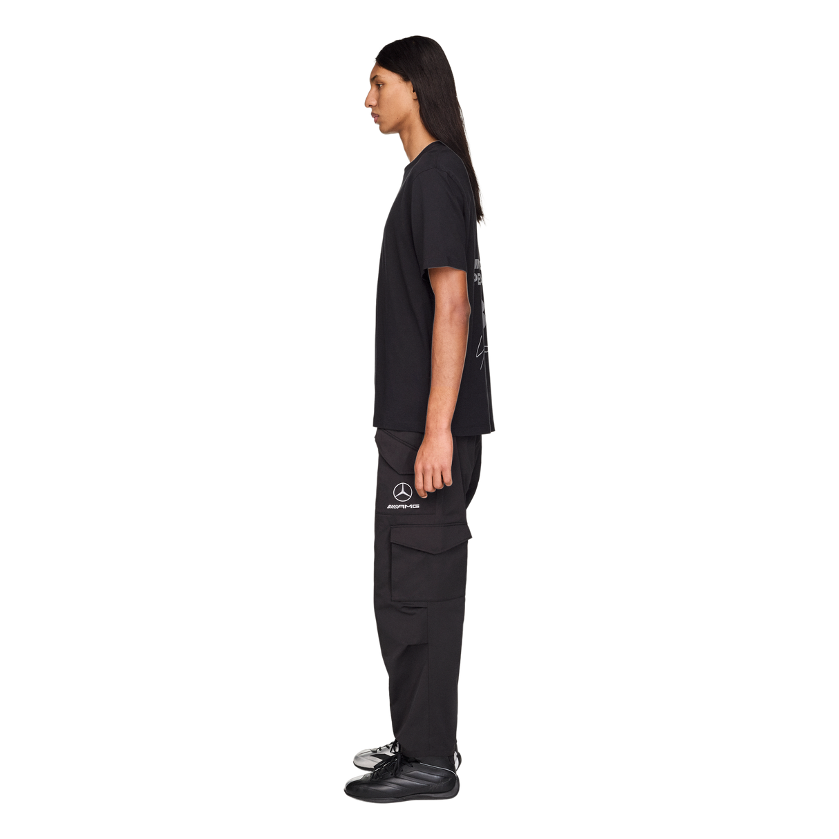 ADIDAS - Y-3 Mercedes - Amg Petronas Formula 1 Team Logo Stack Short Sleeve Tee - image 4