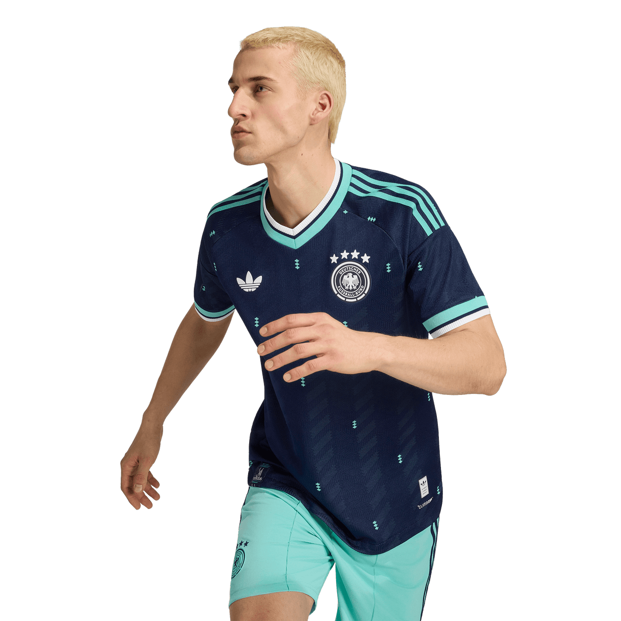 ADIDAS - Germany 26 Away Authentic Jersey - Uomo - Blue - image 8