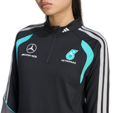 ADIDAS - Mercedes - Amg Petronas Formula 1 Team Mechanics Quarter Zip - Donna - Black - image 5