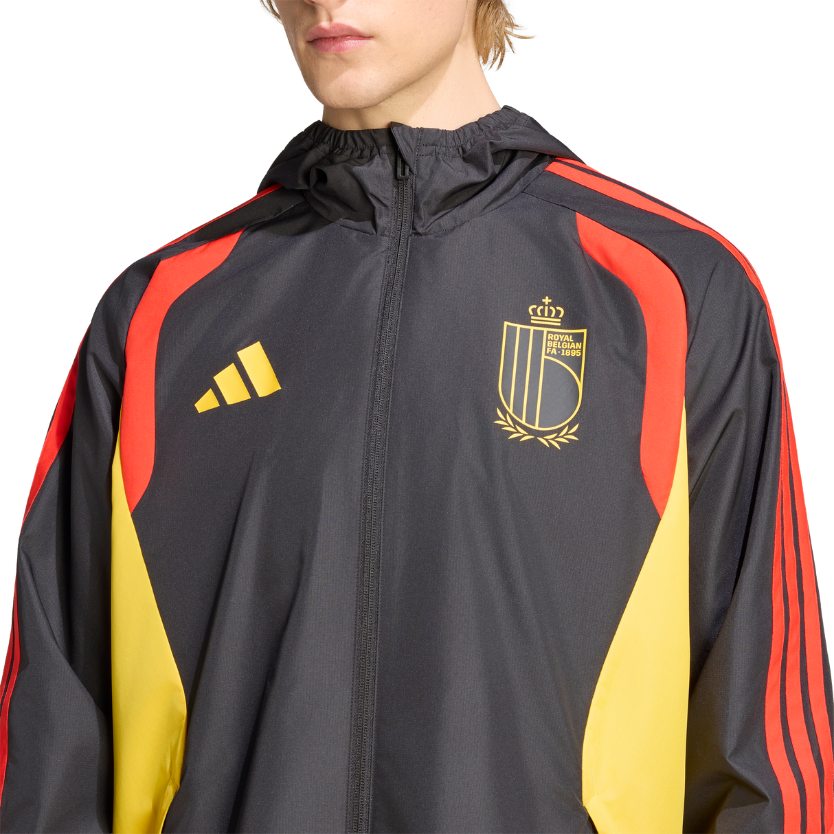 ADIDAS - Belgium 26 Tiro All Weather Jacket - Uomo - Black - image 2
