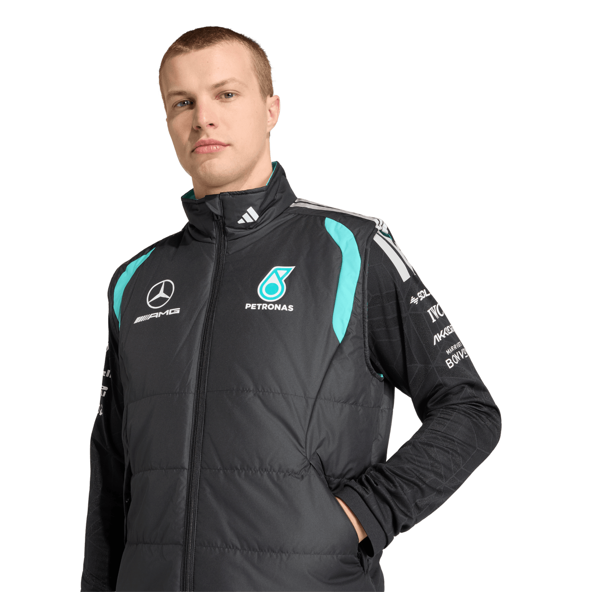 ADIDAS - Gilet Mercedes-Amg Petronas Formula 1 Team Mechanics - Uomo - Black - image 6