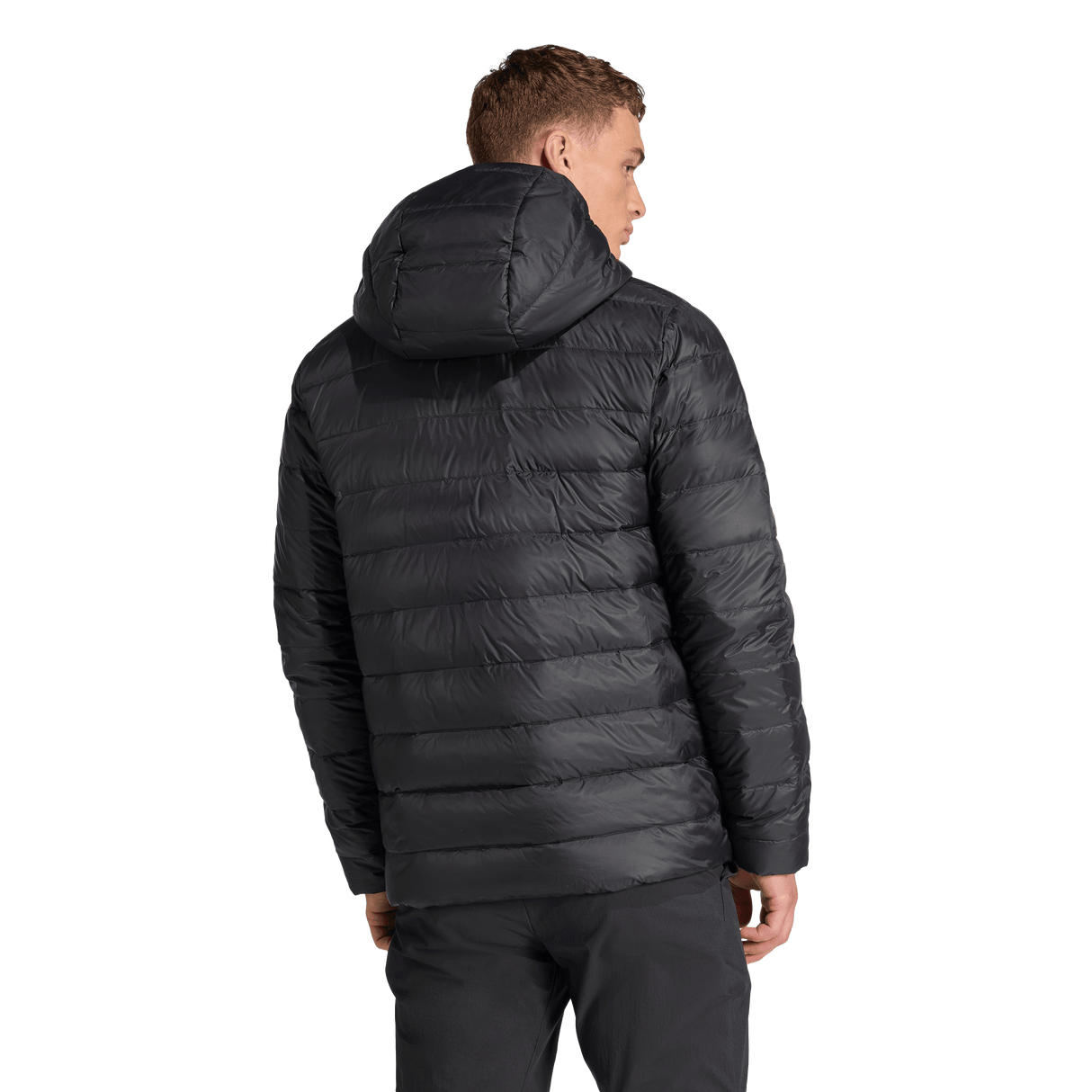 ADIDAS - TERREX Multi Essentials CLIMAWARM Light Down Hooded Jacket - Uomo - Black - image 3