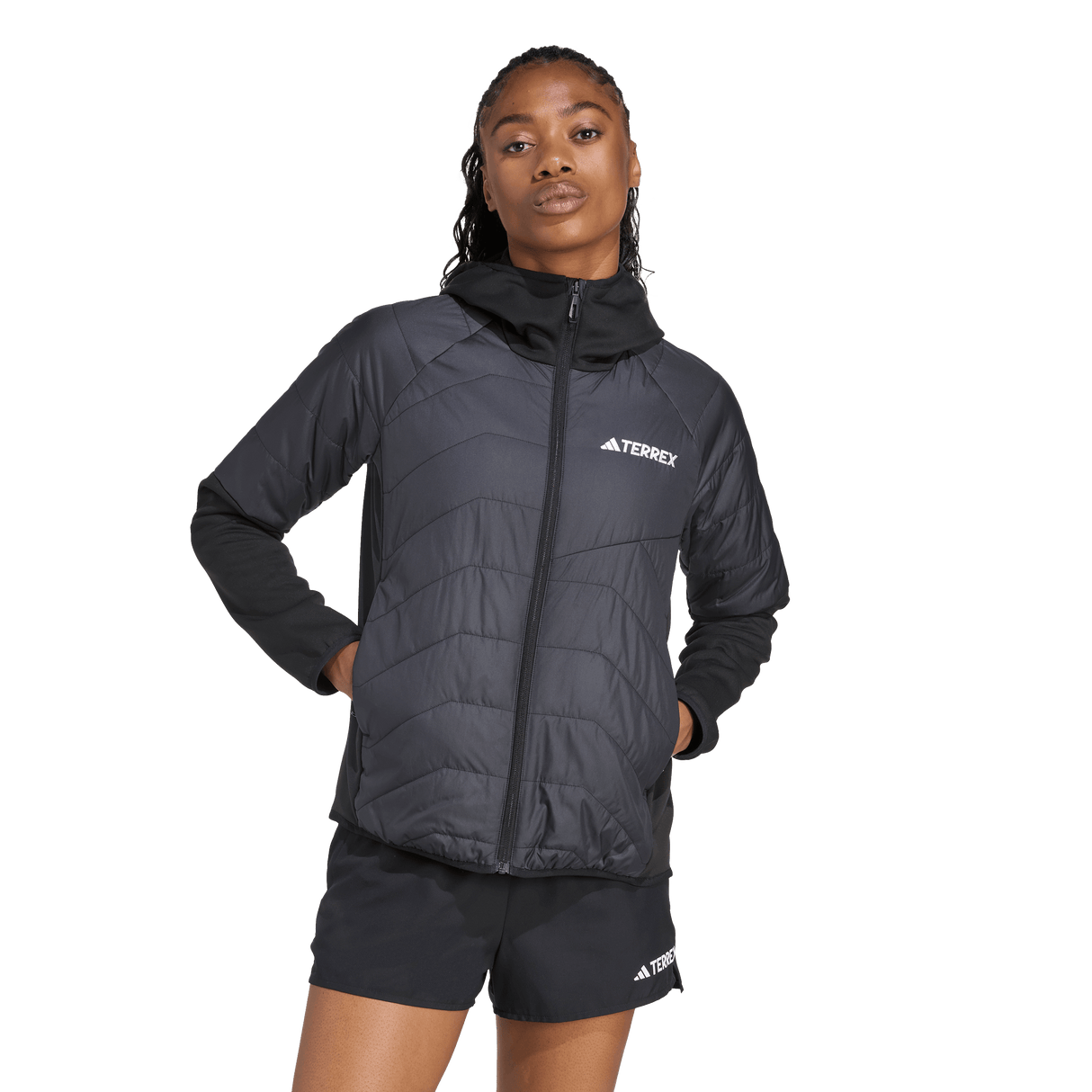 ADIDAS - Giacca Ibrida Multiuso TERREX CLIMAWARM Con Cappuccio E Isolamento - Donna - Black - image 2