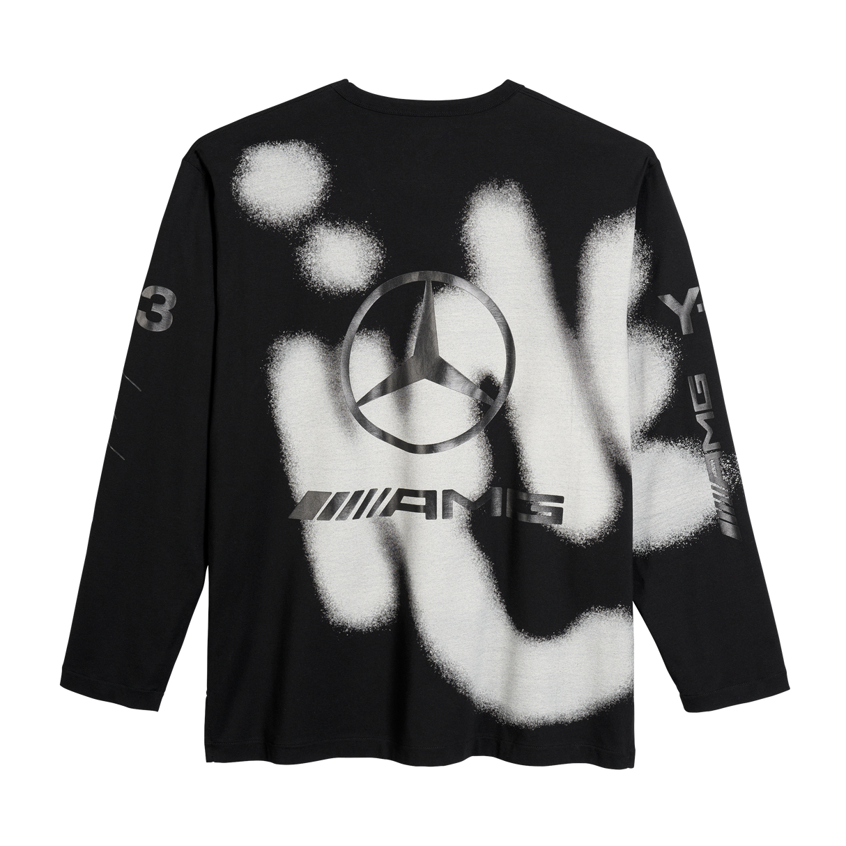 ADIDAS - Y-3 Mercedes - Amg Petronas Formula 1 Team Yohji Graphic Long Sleeve Tee - Black - image 10