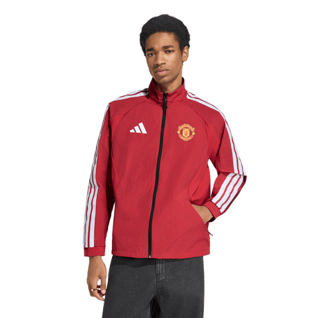 ADIDAS - Manchester United Home Anthem Jacket - Uomo - Red - image 2