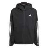 ADIDAS - Essentials CLIMAPROOF 3 Stripes Hooded Jackets - Uomo - Black - image 1