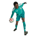 ADIDAS - Germany 26 Home Authentic Goalkeeper Long Sleeve Jersey - Uomo - Green - image 5