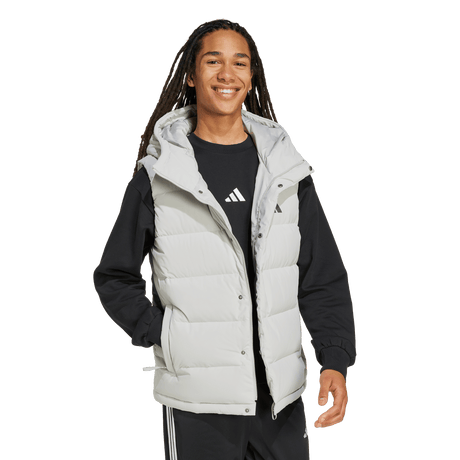 ADIDAS - Gilet In Piumino Con Cappuccio Helionic CLIMAWARM - Uomo - Grey - image 4