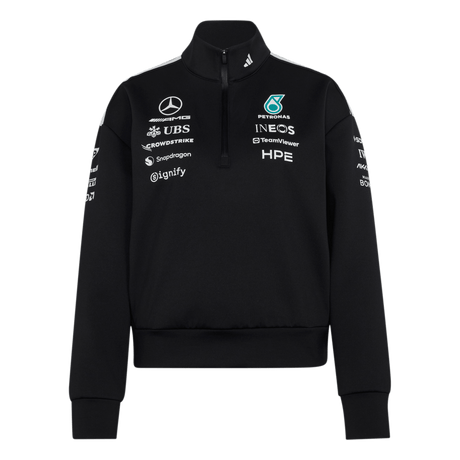 ADIDAS - Mercedes - Amg Petronas Formula 1 Team Engineers Quarter Zip - Donna - Black - image 1