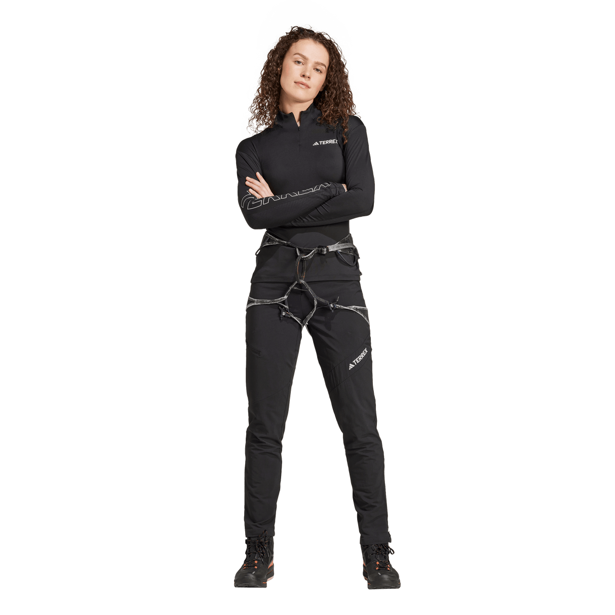 ADIDAS - Pantaloni Techrock Brushed Softshell - Donna - Black - image 6