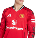 ADIDAS - Maglia Manchester United 25/26 Manica Lunga Home Authentic - Uomo - Red - image 6