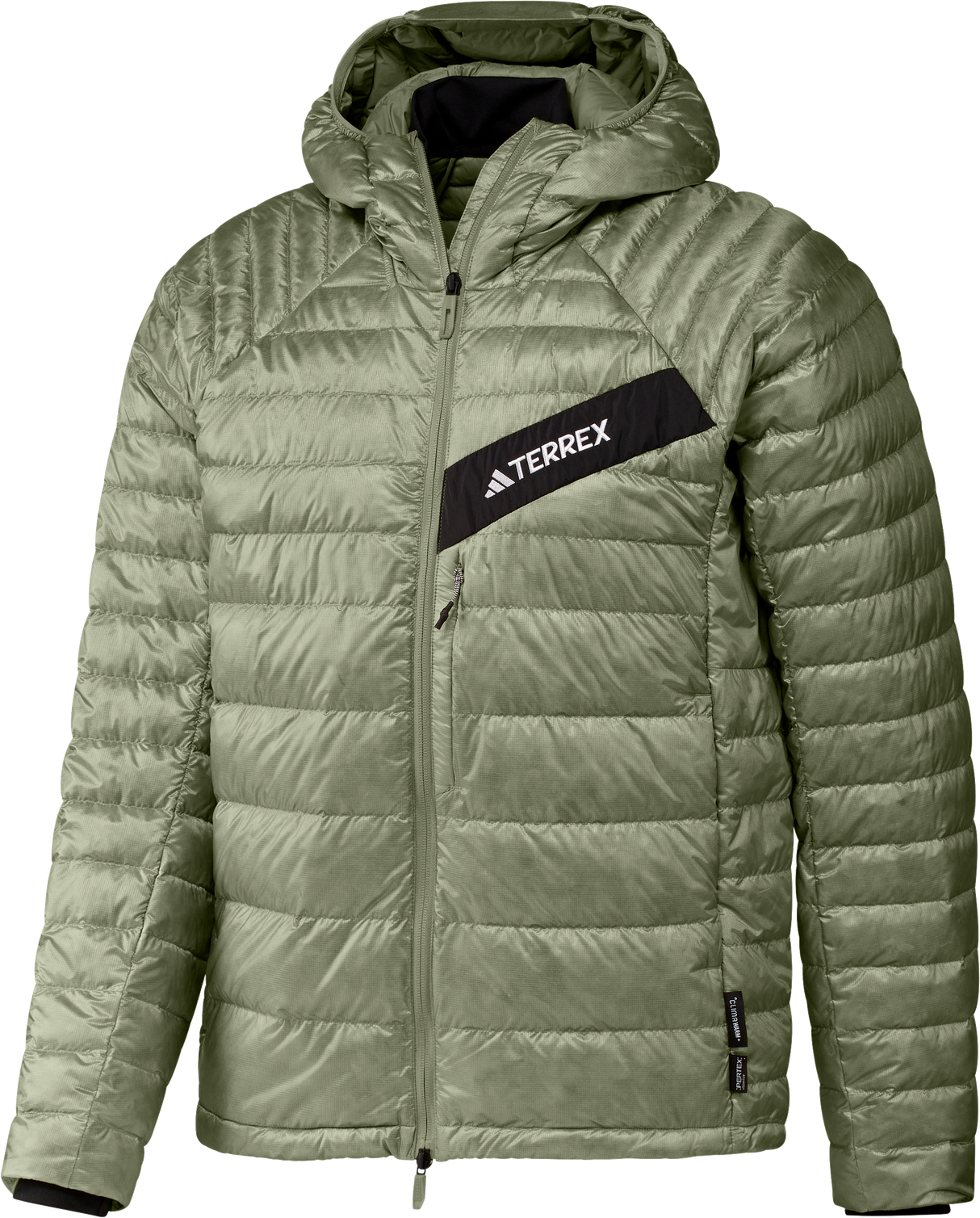 ADIDAS - TERREX Techrock CLIMAWARM+ Down Hooded Jacket - Uomo - Green - image 1