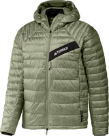 ADIDAS - TERREX Techrock CLIMAWARM+ Down Hooded Jacket - Uomo - Green - image 1