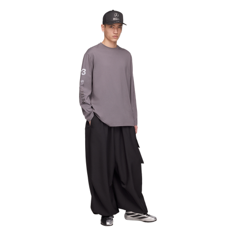ADIDAS - Y-3 Mercedes - Amg Petronas Formula 1 Team Chaos Logo Long Sleeve Tee - Grey - image 5