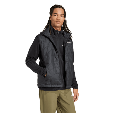 ADIDAS - Giacca Senza Maniche TERREX Multi CLIMAWARM Insulated Hooded - Uomo - Black - image 4