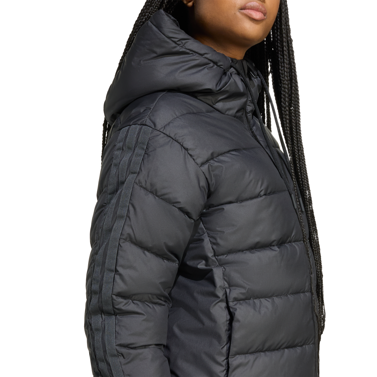 ADIDAS - Essentials CLIMAWARM 3 Stripes Synthetic Down Hooded Jackets - Donna - Black - image 6