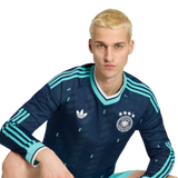 ADIDAS - Germany 26 Away Authentic Long Sleeve Jersey - Uomo - Blue - image 8