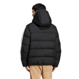 ADIDAS - Essentials CLIMAWARM Giacca Piumino Con Cappuccio 3 Strisce - Uomo - Black - image 3