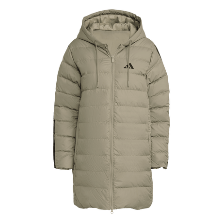 ADIDAS - Parka Imbottito Leggero Con Cappuccio Tecnologia CLIMAWARM E 3 Strisce Essentials. - Donna - Green - image 1