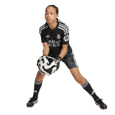 ADIDAS - Real Madrid 26/27 Home Goalkeeper Kids Kit - Black - image 8