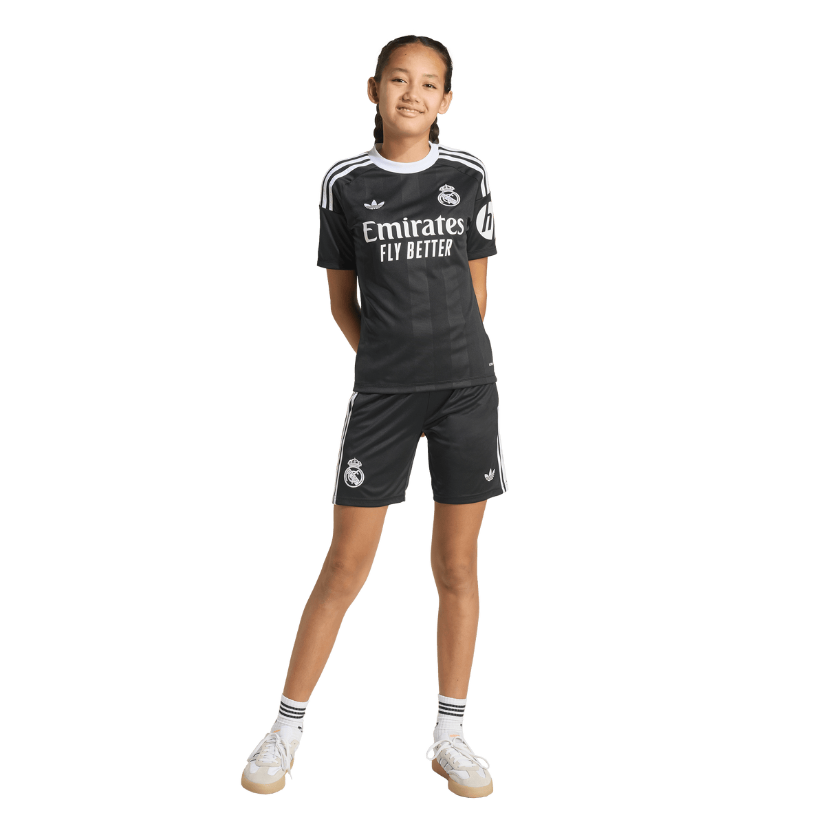 ADIDAS - Real Madrid 25/26 Third Goalkeeper Kids Kit - Black - image 6