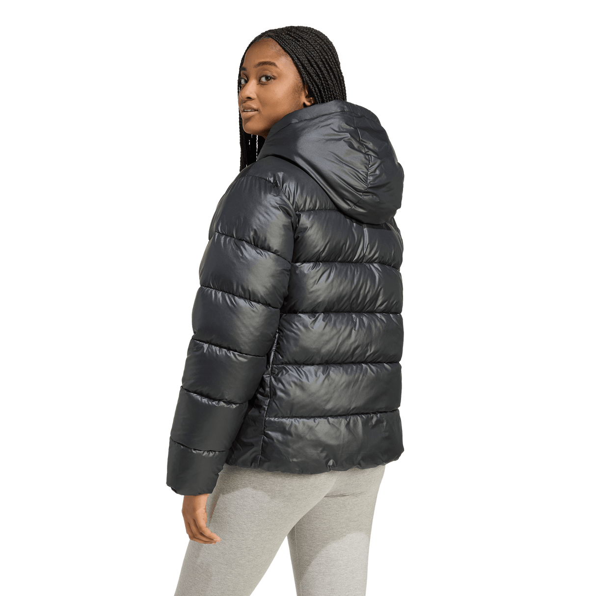 ADIDAS - Essentials CLIMAWARM Piumino Sintetico Giacca Con Cappuccio - Donna - Black - image 3