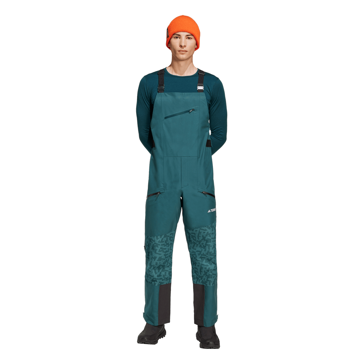 ADIDAS - TERREX Xperior Hybrid PRIMEKNIT CLIMAPROOF Bib Pants - Uomo - Blue - image 5