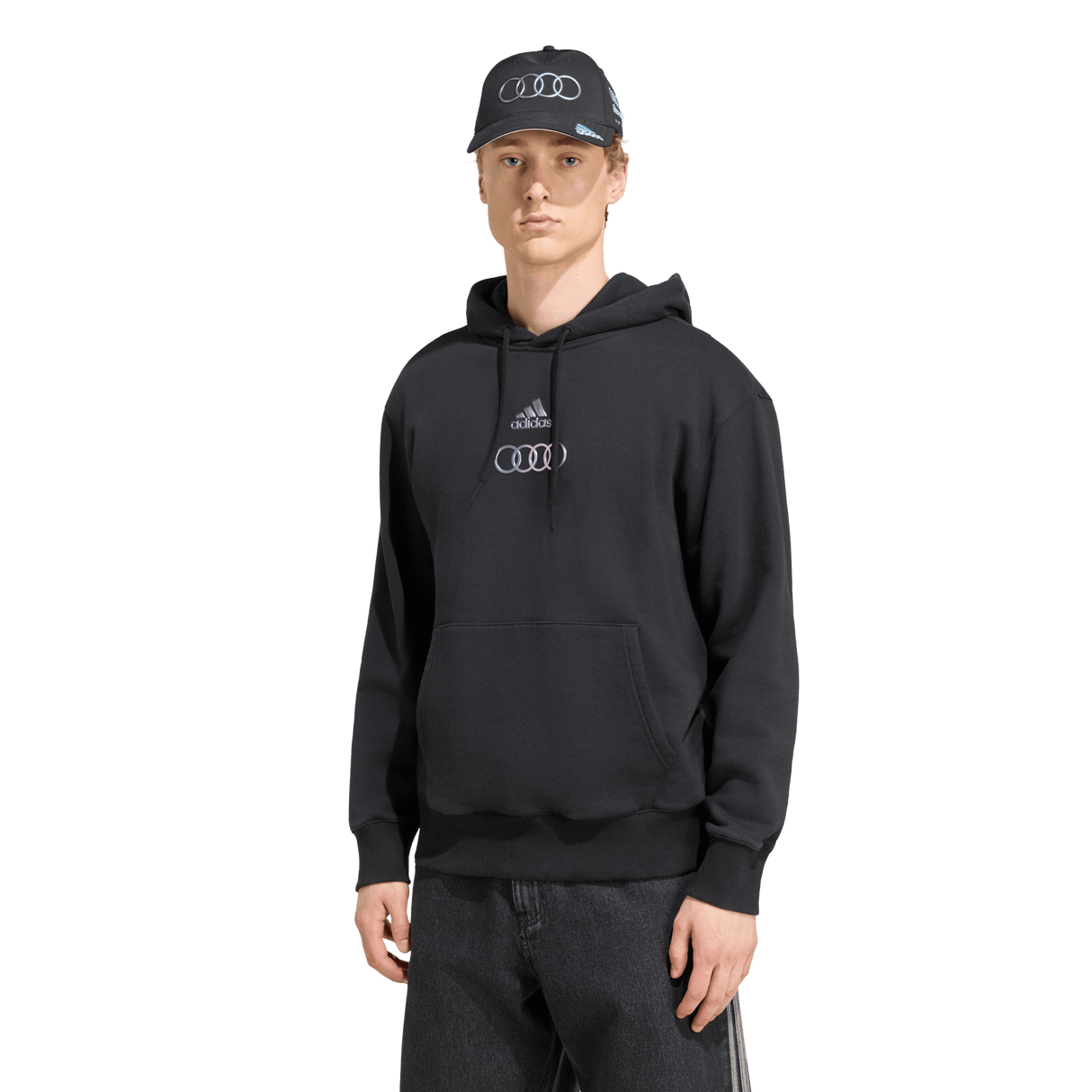 ADIDAS - Audi Revolut Formula One Team 2026 Teamgeist Hoodie - Uomo - Black - image 2