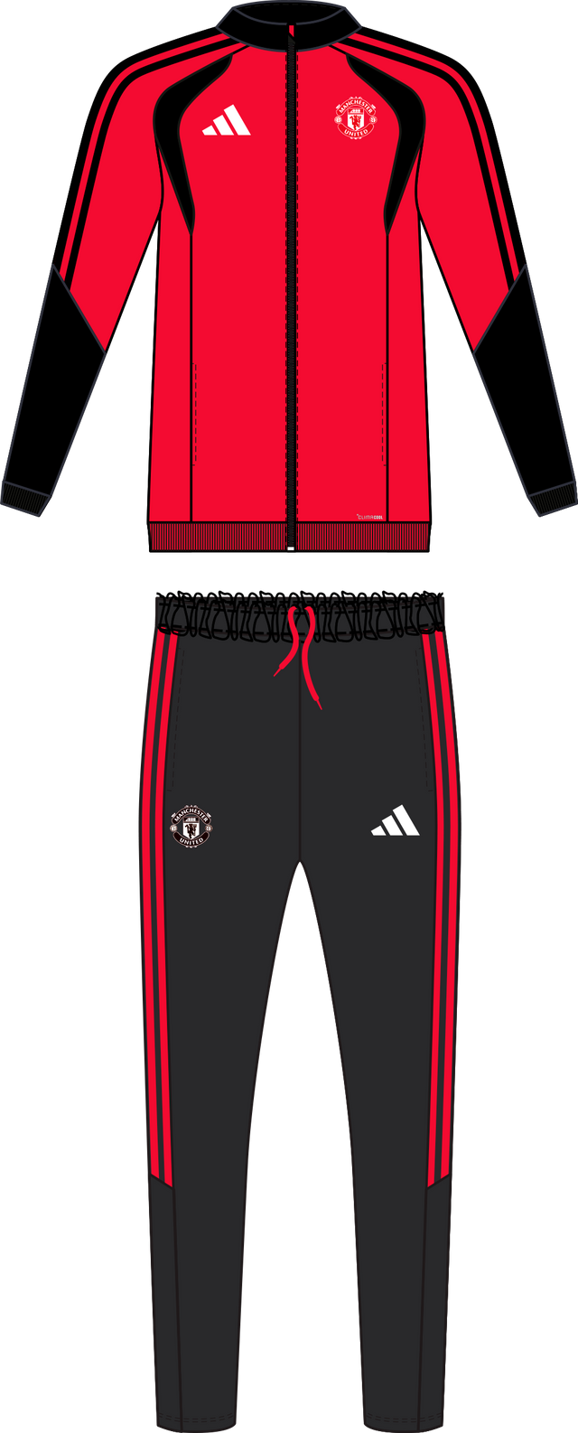 ADIDAS - Manchester United 26/27 Tiro Track Suit Infants - Red - image 1