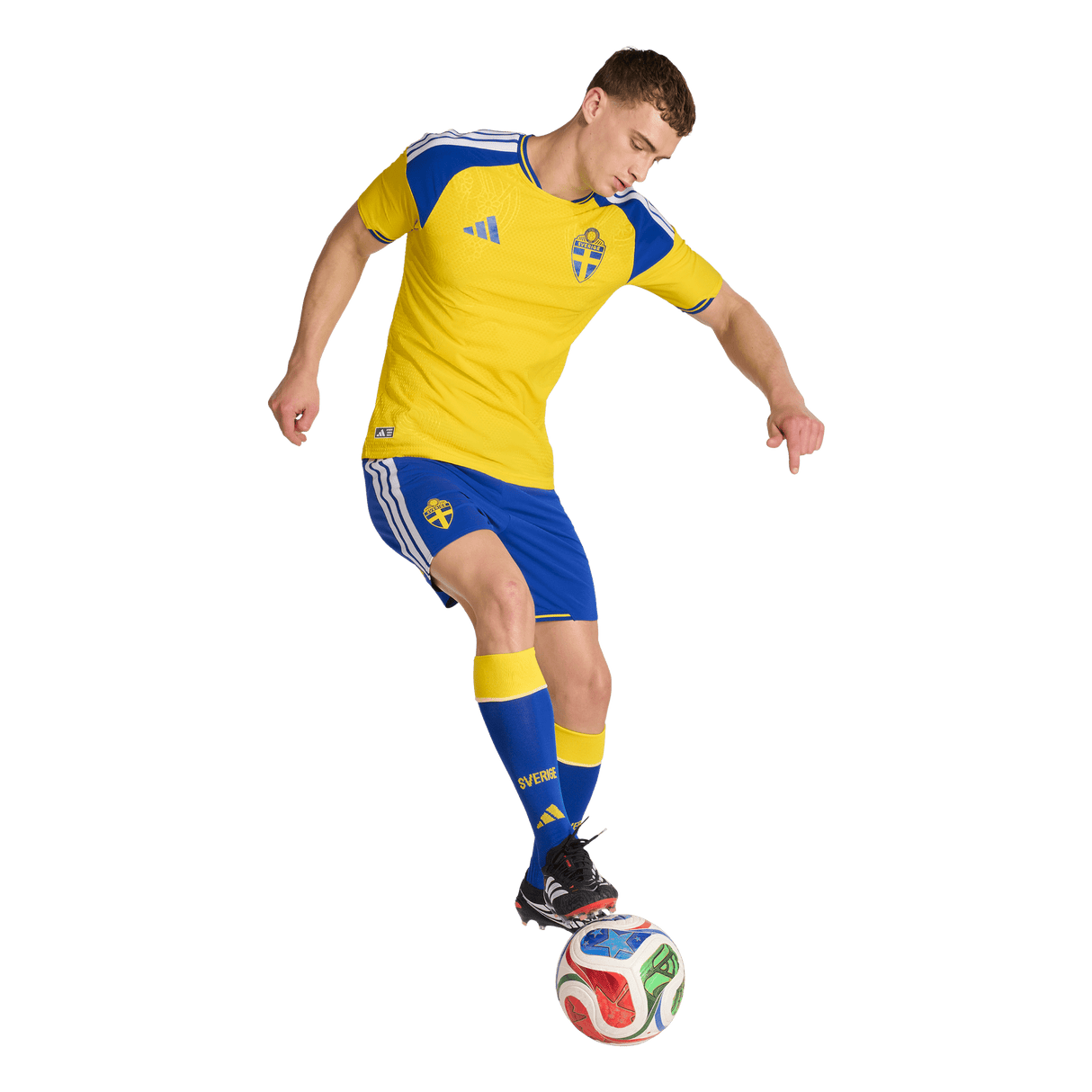 ADIDAS - Sweden 26 Home Authentic Jersey - Uomo - Yellow - image 5