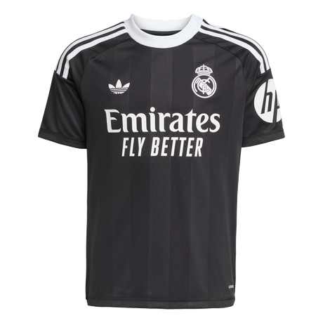 ADIDAS - Real Madrid 25/26 Third Goalkeeper Kids Kit - Black - image 1