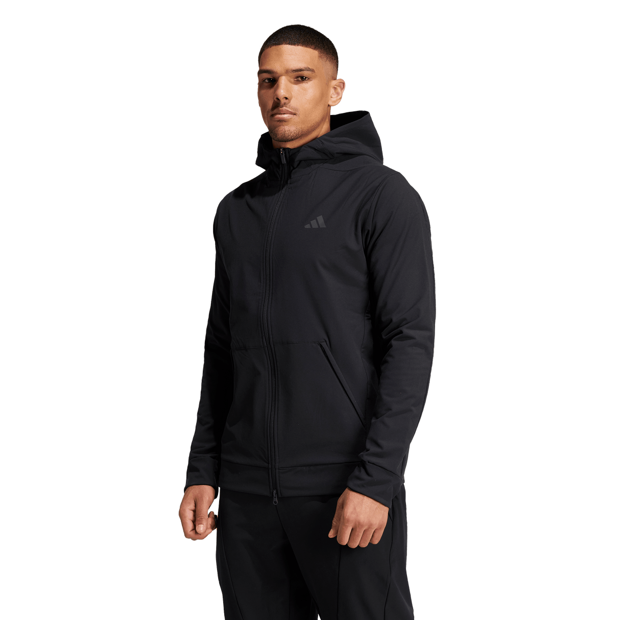 ADIDAS - Felpa Con Cappuccio Designed For Training COLD.RDY Full-Zip - Uomo - Black - image 3