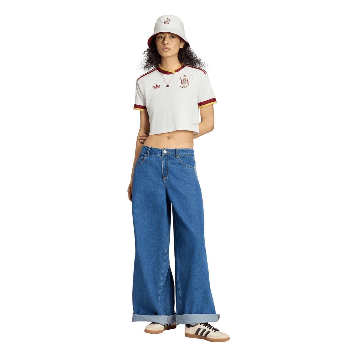 ADIDAS - Spain 26 Away Cropped Jersey - Donna - White - image 5