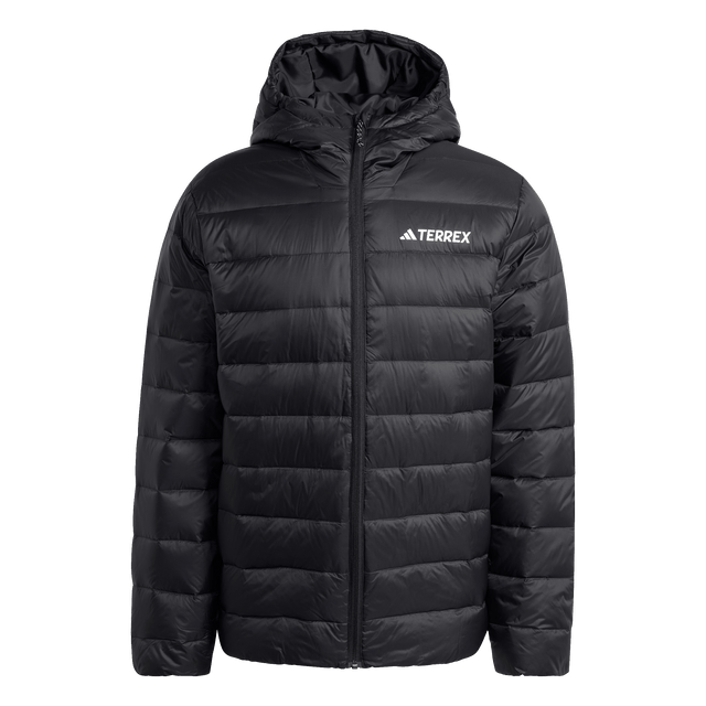 ADIDAS - TERREX Multi Essentials CLIMAWARM Light Down Hooded Jacket - Uomo - Black - image 1