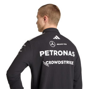ADIDAS - Mercedes - Amg Petronas Formula 1 Team Engineers Polo Longsleeve - Uomo - Black - image 6