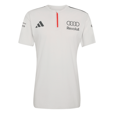 ADIDAS - Audi Revolut Formula One Team 2026 Engineers & Marketing Polo Short Sleeve - Uomo - Grey - image 1