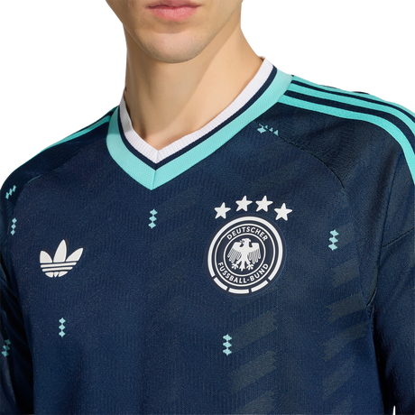 ADIDAS - Germany 26 Away Authentic Long Sleeve Jersey - Uomo - Blue - image 7