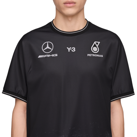 ADIDAS - Y-3 Mercedes - Amg Petronas Formula 1 Team Mechanics Short Sleeve Jersey - Black - image 8