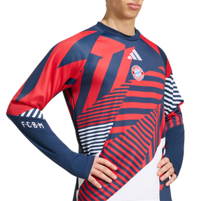 ADIDAS - Fc Bayern 26/27 Pre Match Warm Top - Uomo - Blue - image 7