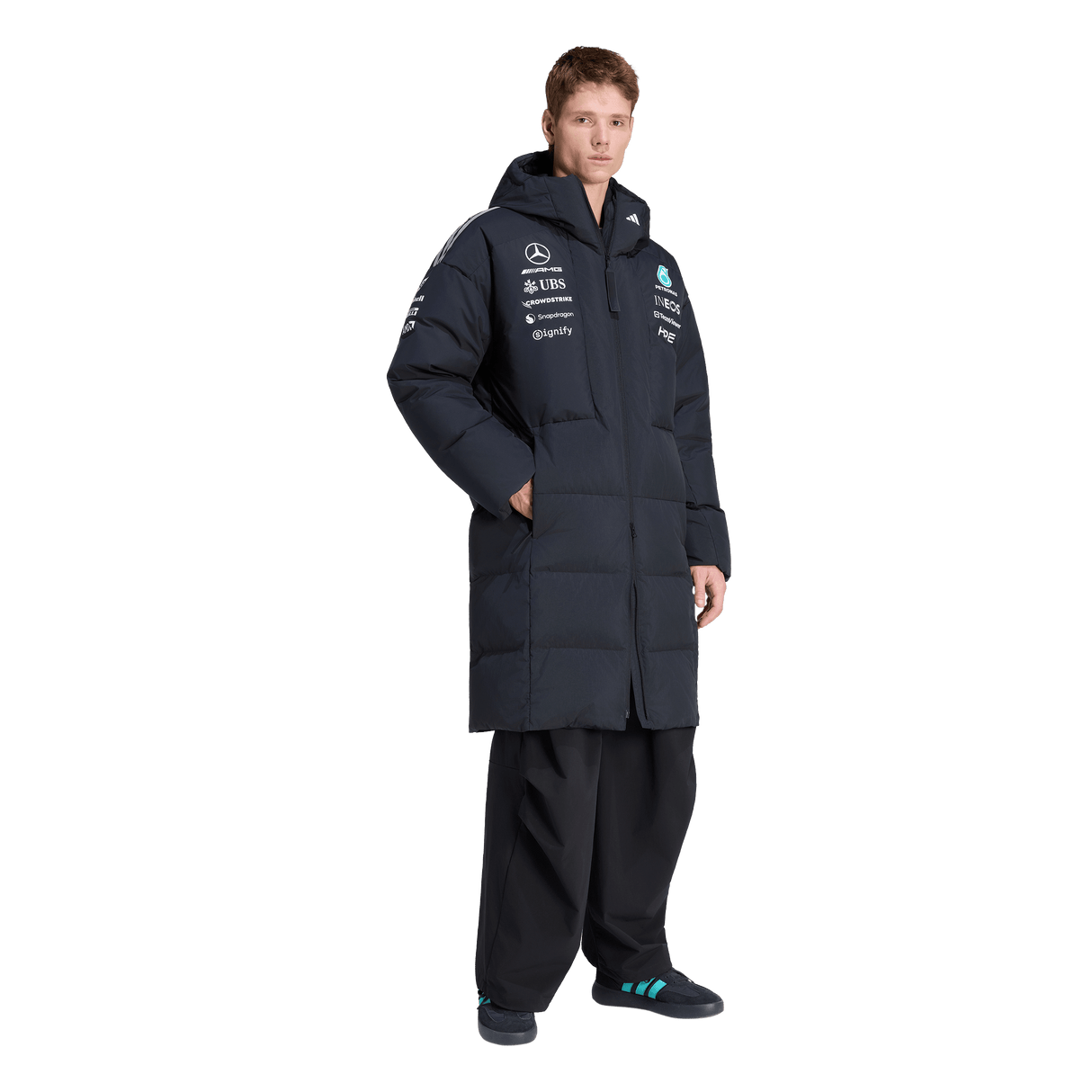 ADIDAS - Giacca Invernale Mercedes-Amg Petronas Formula 1 Team Engineers - Uomo - Black - image 4