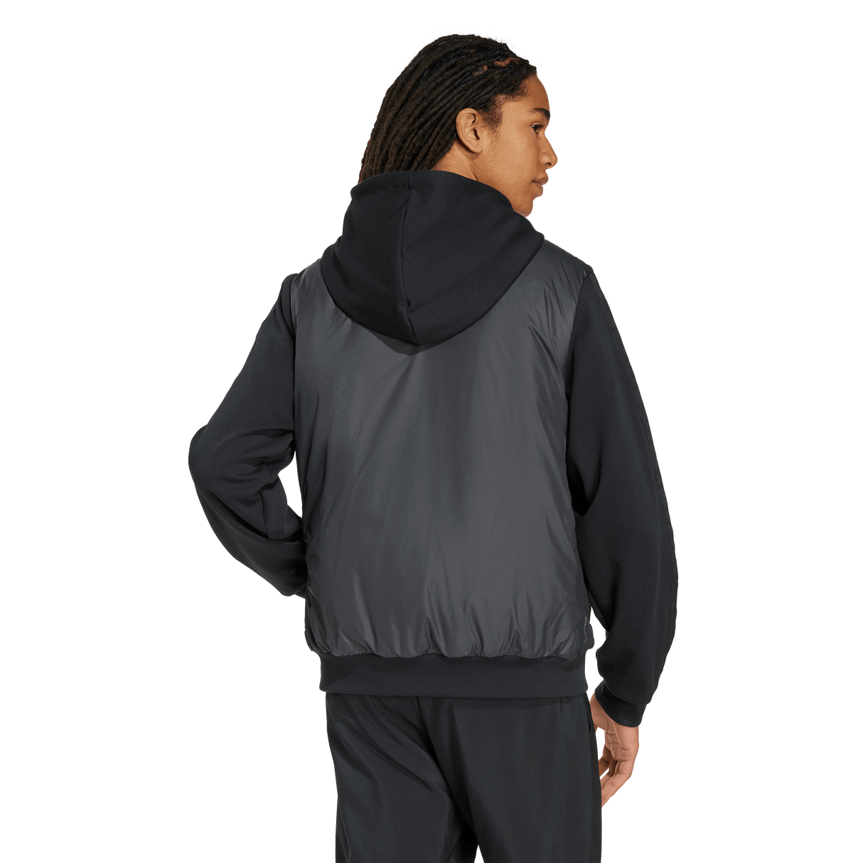ADIDAS - Essentials CLIMAWARM 3 Stripes Insulated Hooded Hybrid Jackets - Uomo - Black - image 3